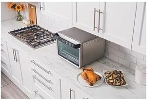 Ninja Foodi 8-in-1 Pro Air Fry Oven in black and grey, perfect for cooking multiple meals with ease
