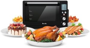 Breville All-in-One Compact Air Fryer Oven, Matte Black, LOV660MTB in use