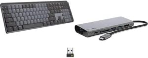 Logitech Quiet Keyboard and Belkin Dock for a comfortable and efficient home office  