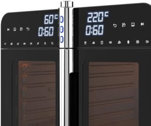 Cobuy Air Fryer Oven 36L with 360° rotisserie and French doors