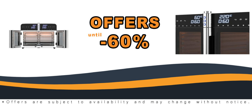 Cobuy Air Fryer Oven 36L with 360° rotisserie and French doors
