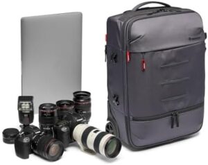 Manfrotto Manhattan Runner-50 Camera Roller Bag for Compact and Reflex Cameras with Water-Repellent Material  