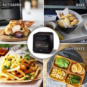 Breville Halo Rotisserie Air Fryer Digital Extra Large Air Fryer Oven Black and Grey 