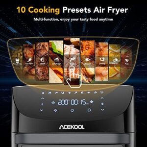 Acekool FT1 18L Air Fryer Oven with digital touchscreen and rotisserie function