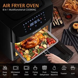 Acekool FT1 18L Air Fryer Oven with digital touchscreen and rotisserie function