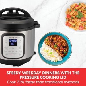 Instant Pot Duo Crisp + Air Fryer 11-in-1 Multicooker with 8L capacity and multiple cooking functions