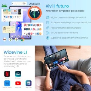Blackview Tab90 Android 14 Tablet with 11-inch Display, 12GB RAM, and 128GB Storage – Powerful Performance and Long Battery Life