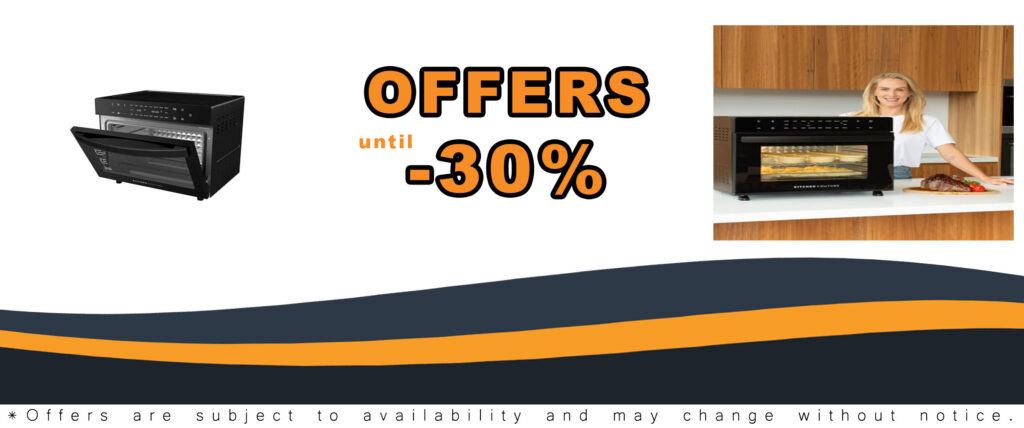 Kitchen Couture Air Fryer with LED Display, 45 Litre Capacity, Black – Perfect for Healthier Cooking