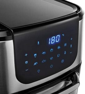 Princess 2-in-1 Air Fryer Oven DeLuxe with rotating basket, spit, and baking trays 