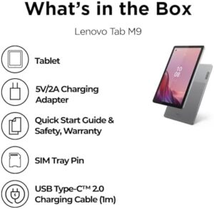 Lenovo Tab M9 MTK G80 3G 32GB + Case - Affordable tablet with durable case and reliable performance