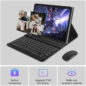 Tablet 10.1 Inch Android 13 Tablet with Keyboard and 13MP Camera
