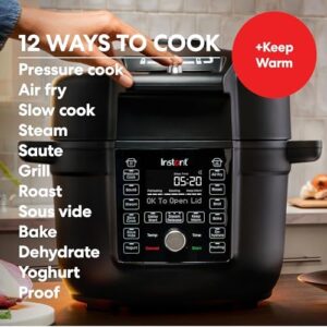 Instant Pot Duo Crisp with Ultimate Lid, 7-in-1 multi-cooker, black color