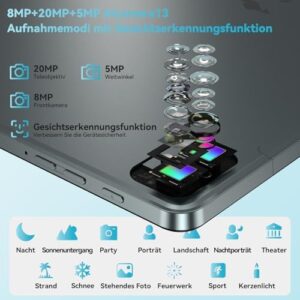 Headwolf HPad3 Android Tablet with 11-inch display, MTK Helio G99 processor, and 20MP AI camera