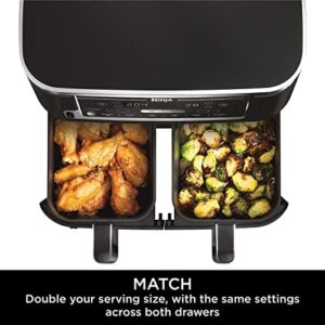 Ninja Foodi MAX Dual Zone Digital Air Fryer with 2 Drawers, 9.5L Capacity