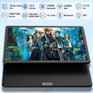 Tablet 10.1 inch Android 12 Tablet with Full HD Display, Octa-Core Processor, and Dual Cameras