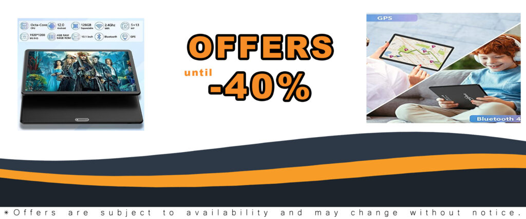 Tablet 10.1 inch Android 12 Tablet with Full HD Display, Octa-Core Processor, and Dual Cameras