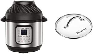 Instant Pot Duo Crisp + Air Fryer 11-in-1 Multicooker, 8L, with Genuine Tempered Glass Lid