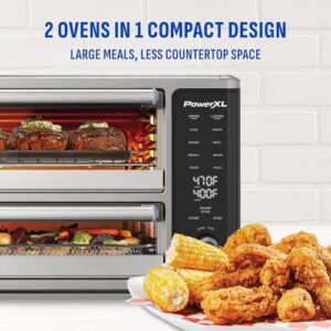 PowerXL SmartSynx Dual Door Oven with 8 Cooking Presets and Dual Door Design