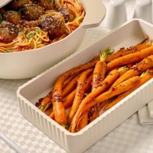 Cravings by Chrissy Teigen 9-Piece Elegant Minimalist Baking Set with Gold Non-Stick Bakeware