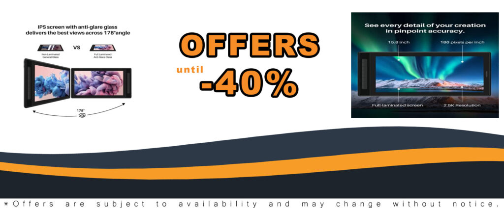 HUION Kamvas Pro 16 2.5K QHD Graphics Drawing Tablet with Screen QLED Full Lamination