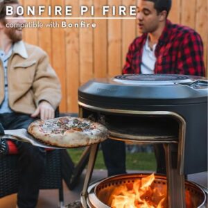 Solo Stove Bonfire Pi Fire Pizza Oven Accessory with Carry Case and Pizza Stone