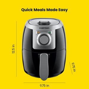 CHEFMAN Small, Compact Air Fryer with Nonstick Basket and Adjustable Temperature Control