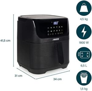 Princess Air Fryer Digital 6.5L with 12 Presets and Accessories
