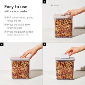 VAKUEN Premium Airtight Food Storage Container Set – Special Edition Mercury Color with Vacuum Sealer  