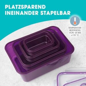 GOURMETmaxx 08202 BPA Free Food Storage Container-Set, 72 Pieces, Airtight, Microwave Safe