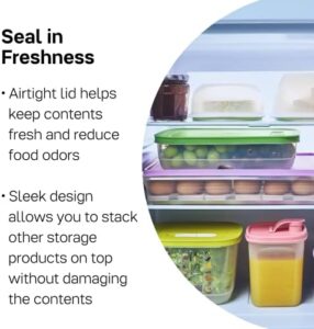 Tupperware Brand Snack-Stor Large Rectangular Food Storage Container with Lid, 3.6L – Airtight, BPA-Free, Dishwasher Safe