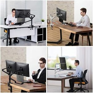 4 Arm Height Adjustable Desk Bed Holder Mount Stand for Laptop, MacBook, iPad Pro, and Tablets  