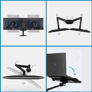 4 Arm Height Adjustable Desk Bed Holder Mount Stand for Laptop, MacBook, iPad Pro, and Tablets  