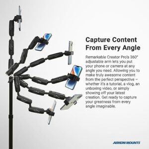 ARKON Mounts Creator Pro+Plus Clamp Mount for phones, tablets, and filming setup
