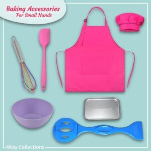 Ultimate Easy Baking Oven Bundle for Kids with 19 items, including oven, apron, hat, whisk, and baking tools.