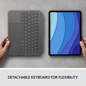 Logitech Combo Touch iPad Pro 11-inch Keyboard Case with detachable backlit keyboard and trackpad