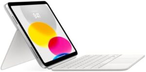 Apple Magic Keyboard Folio for iPad (10th Generation) with adjustable stand and responsive keys