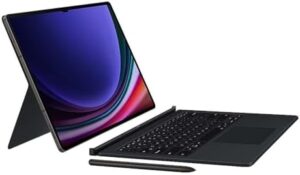 Samsung Galaxy Tab S9 Ultra Book Cover Keyboard, Black, magnetic back, versatile view angle