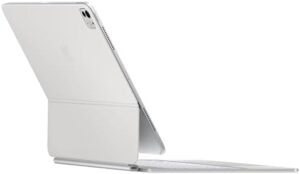 iPad Magic Keyboard Case for iPad Pro 13-inch (M4) in white with built-in trackpad