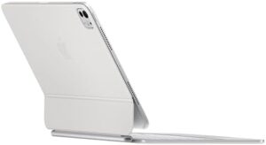 iPad Magic Keyboard Case for iPad Pro 11-inch (M4) - White, built-in trackpad and function row