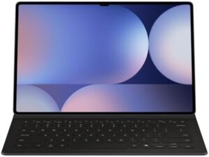 Book Cover Keyboard Slim for Galaxy Tab S10 Ultra and Tab S9 Ultra, Black, with AI-powered Keyboard