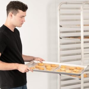 HARDURA Aluminum Perforated Baking Sheet Pan, 12 Pack, 18"x13" Cookie Sheet, Ideal for Oven, Bakery & Restaurant Use