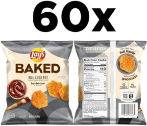 Lay's Oven Baked Barbecue Flavored Potato Crisps 0.875 oz Pack of 60