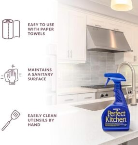 HOPE'S Perfect Kitchen Cleaner Spray - 32 Oz bottle on a kitchen countertop