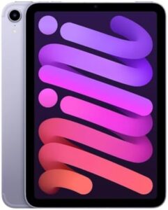 2021 iPad Mini in Purple color, showcasing the front and back view