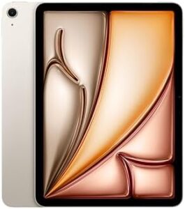 iPad Air 11-inch (M2) Starlight with Liquid Retina Display, 512GB Storage, and Touch ID