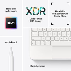 12.9-inch iPad Pro with Apple M1 chip - Silver, 2021 Model, 5th Generation