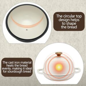 Reallnaive 8 Pcs Bread Dutch Oven with Lid for Sourdough Bread Baking