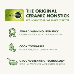 GreenPan Nova 10” Frying Pan Skillet and 4.37QT Sauté Pan with Lid - PFAS-Free Ceramic Nonstick, Induction Safe  