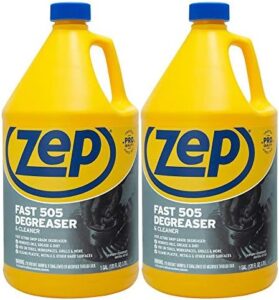 ZEP Fast 505 Cleaner & Degreaser 128 Ounces 2-Pack - Powerful Degreasing Solution