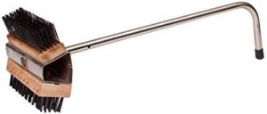 Winco Steel Wire Double Headed Bristle Brush with durable steel wire bristles and ergonomic handle